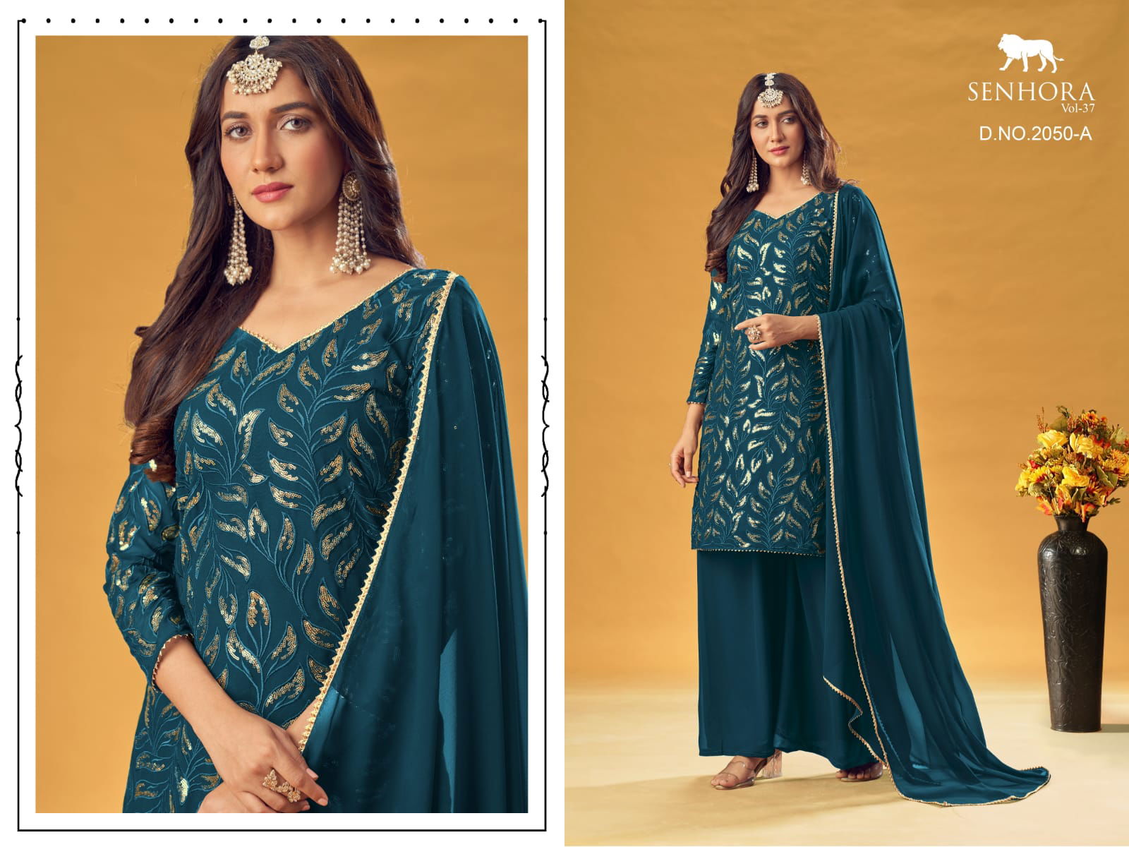 Senhora 37 Colors Heavy New Designer Exclusive Wear Embroidery Salwar Kameez Collection